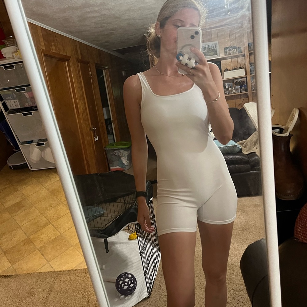TikTok Amazon find white athletic romper